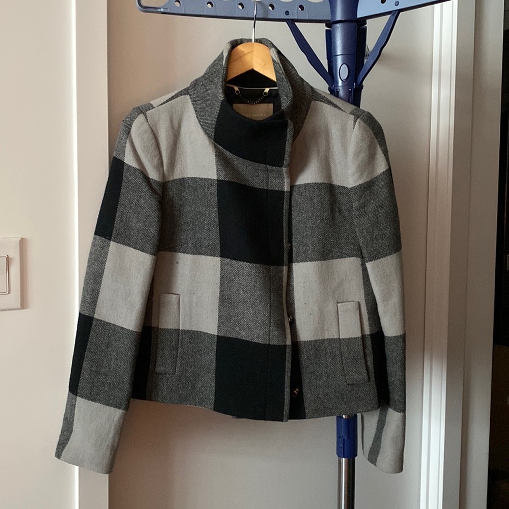 Banana republic plaid cropped jacket